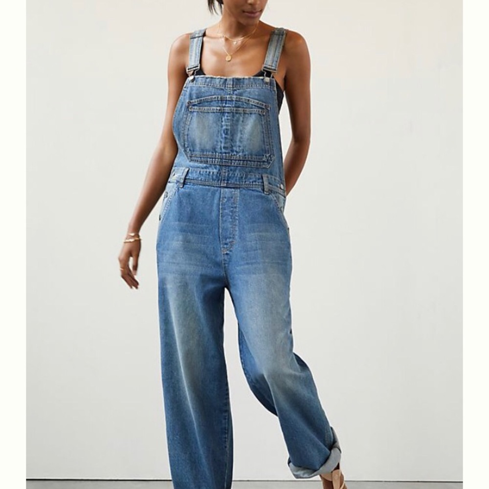 Anthropologie - Boyish Relaxed Denim Overalls